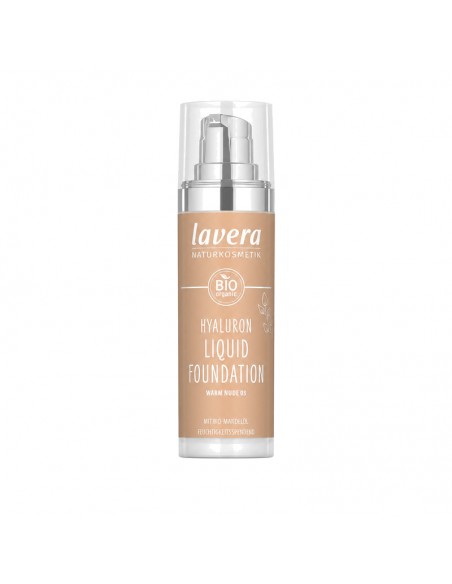 Maquillaje fluido Hyaluron 03 Warm Nude 30ml Lavera
