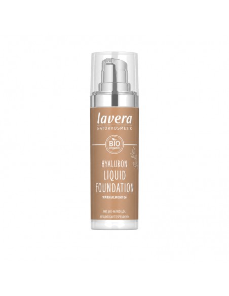 Maquillaje fluido Hyaluron 06 Warm Almond 30ml Lavera