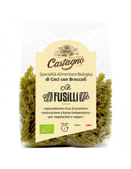 Espirales de garbanzo y brócoli Bio 250g Castagno