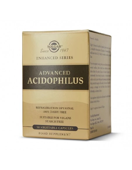 Acidophilus avanzado probiótico 50 cápsulas Solgar