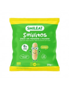 Smilitos ecológicos con manzana y plátano 25 g Smileat