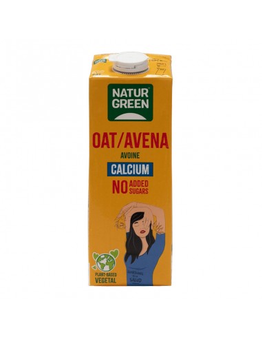 Bebida de avena con calcio sin azúcares añadidos 1l Naturgreen