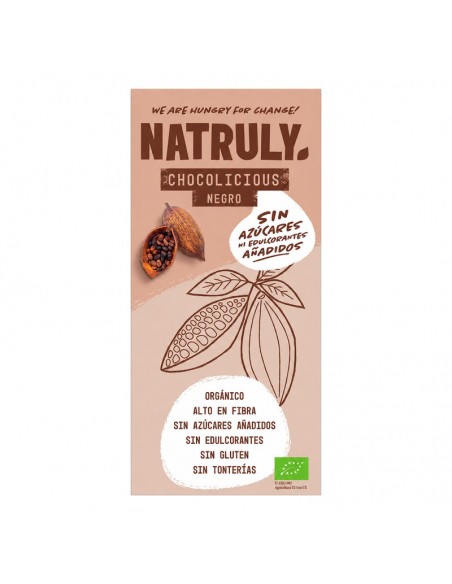 Chocolicious negro Bio 85g Natruly