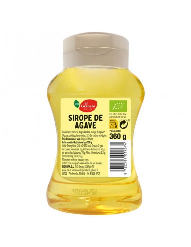 Sirope de agave Bio 360g El Granero Integral