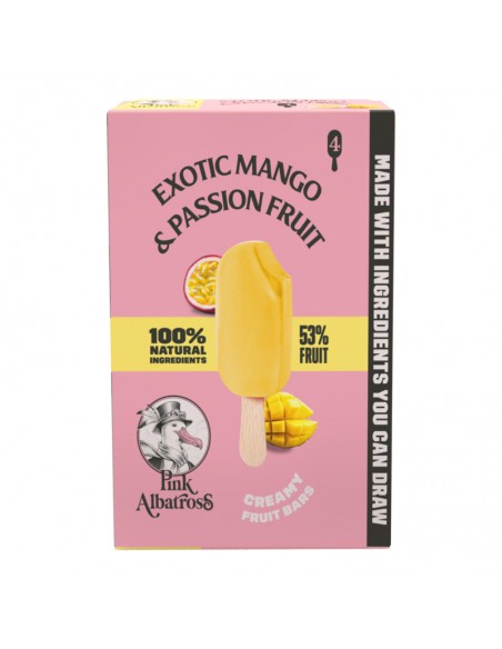 Polos de mango y maracuyá 4x65ml Pink Albatross