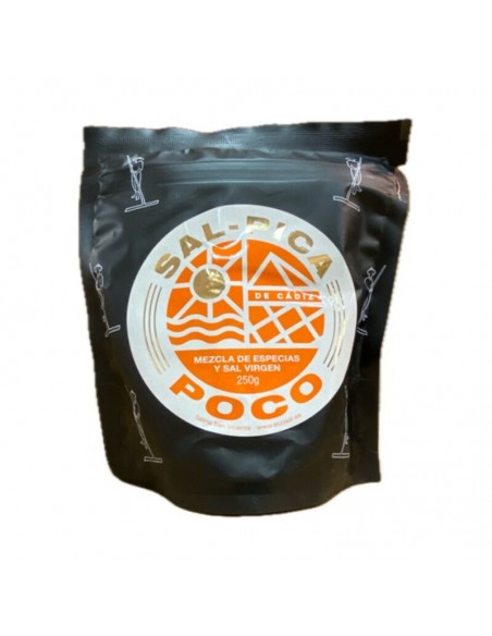 Sal virgen Pica Poco con cinco pimientas 250 g San Vicente