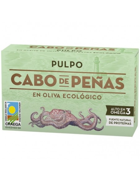 Pulpo en aceite de oliva Bio 111g Cabo de Peñas