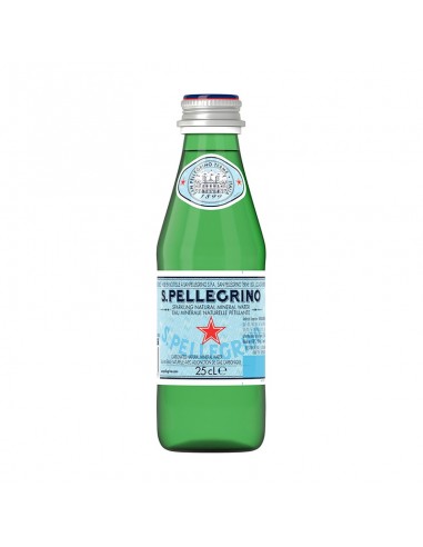 Agua mineral natural con gas 250 ml S.Pellegrino
