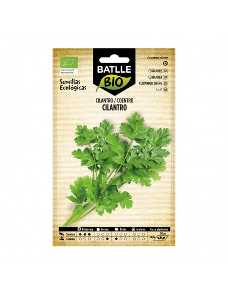 Semillas de cilantro ecológicas Batlle