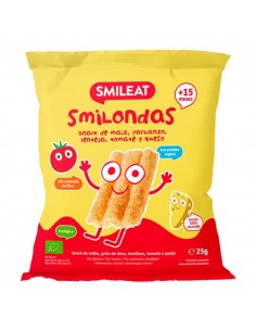 Smilondas de tomate y queso ecológicas 25g Smileat