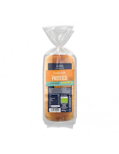 Pan de molde proteico ecológico 400g Sottolestelle