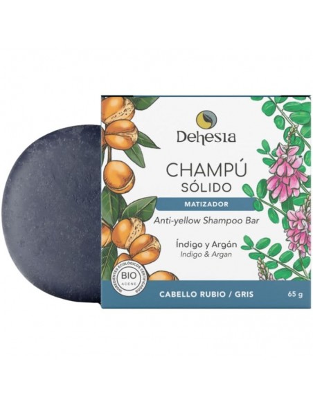 Champú sólido matizador de canas Bio 65g Dehesia