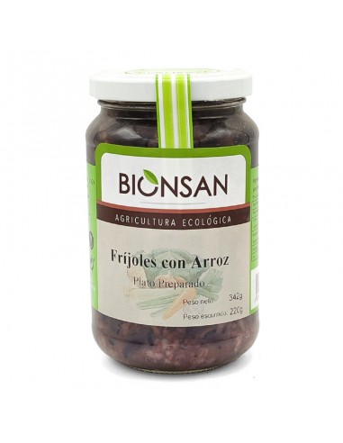 Frijoles con arroz integral Bio 342g Bionsan