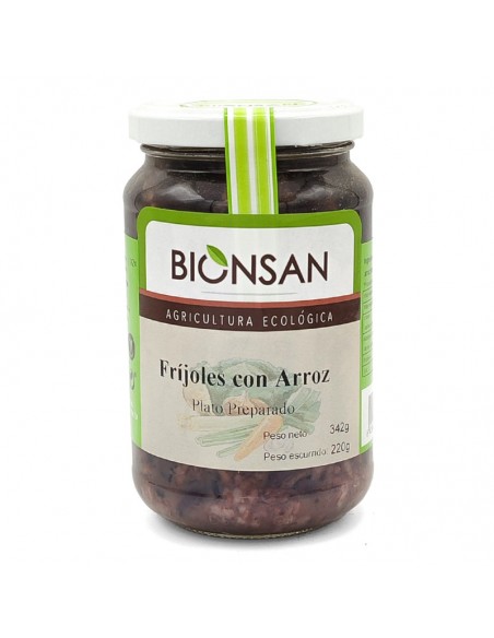 Frijoles con arroz integral Bio 342g Bionsan