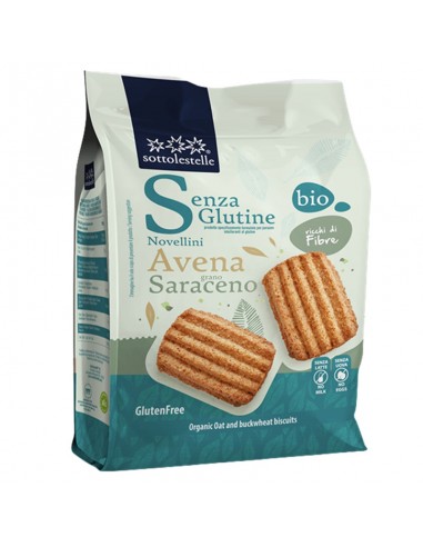 Galletas Novellini de avena y trigo sarraceno Bio 250g Sottolestelle