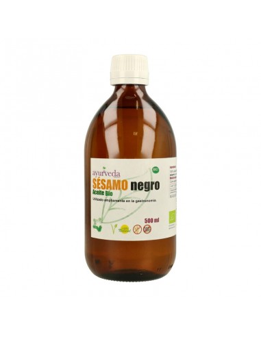 Aceite de sésamo negro Bio 500ml Ayurveda