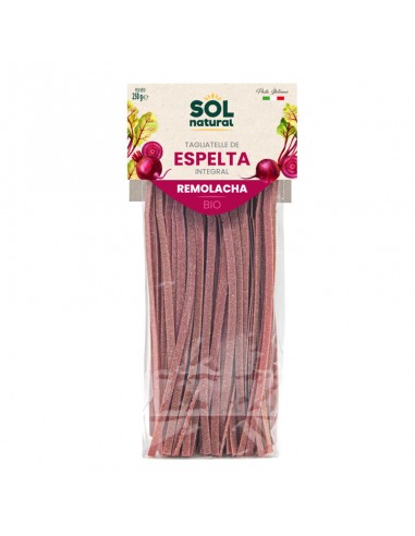 Tagliatelle de espelta con remolacha Bio 250g Sol Natural