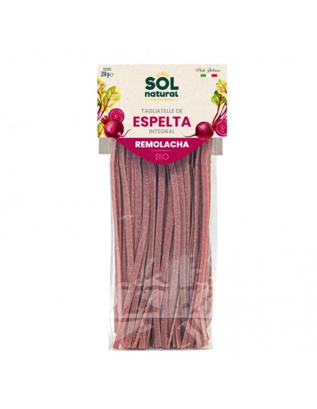 Tagliatelle de espelta con remolacha Bio 250g Sol Natural