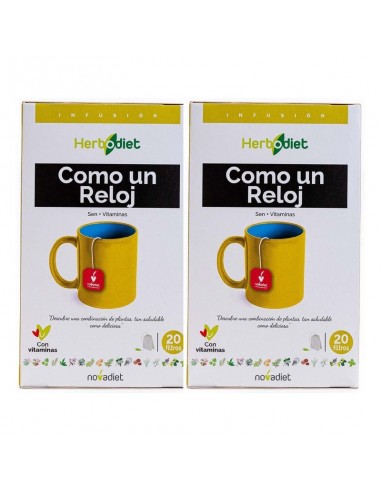Pack Como un Reloj 2x20 bolsitas filtro Novadiet