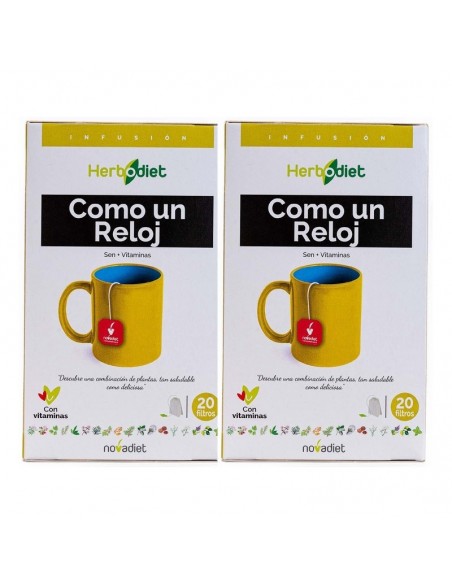 Pack Como un Reloj 2x20 bolsitas filtro Novadiet
