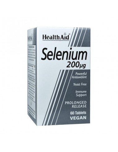 Selenium 200µg 60 comprimidos de liberación prolongada HealthAid