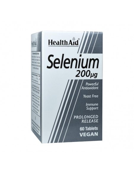 Selenium 200µg 60 comprimidos de liberación prolongada HealthAid