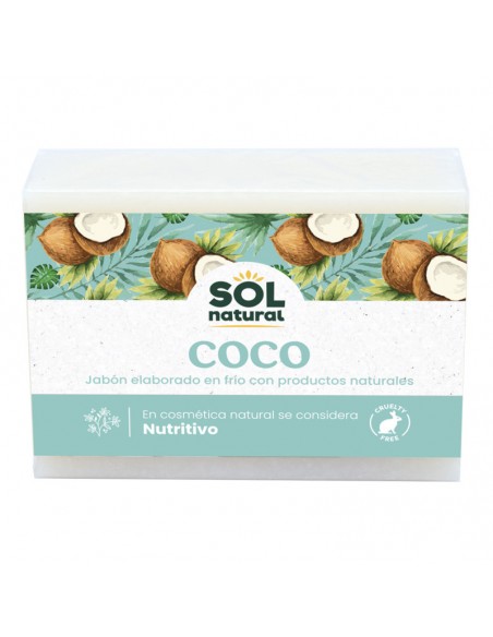 Jabón natural de coco 100g Sol Natural