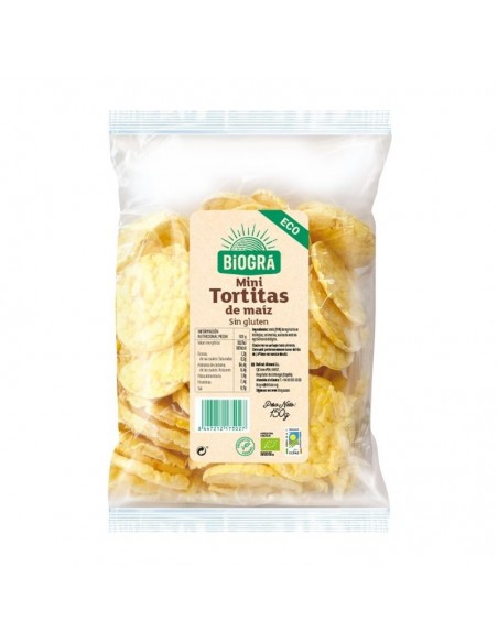 Mini tortitas de maíz Bio 150g Biogra