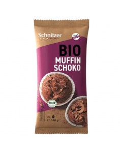 Muffins de chocolate sin gluten Bio 140g Schnitzer