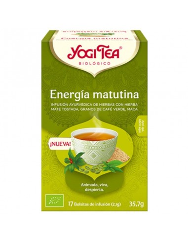 Energía matutina Bio 17 bolsitas Yogi Tea