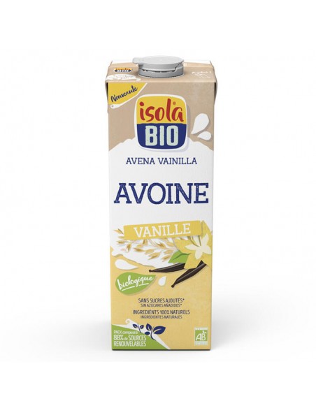 Bebida de avena y vainilla Bio 1L Isola Bio