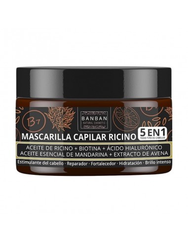 Mascarilla capilar ricino 5 en 1 250ml Banban