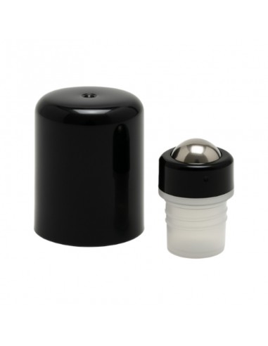 Tapón negro y roll-on de acero inoxidable DIN18 Terpenic