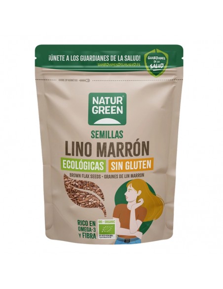 Lino marrón Bio 225g Naturgreen