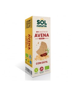 Galletas de avena endulzadas con dátil Bio 170g Sol Natural