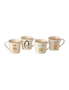 Taza Happy Friends de cerámica 350ml disponible en cuatro modelos