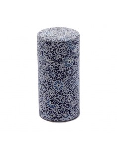 Lata Lumin japonesa de metal y papel washi para 150 g de té