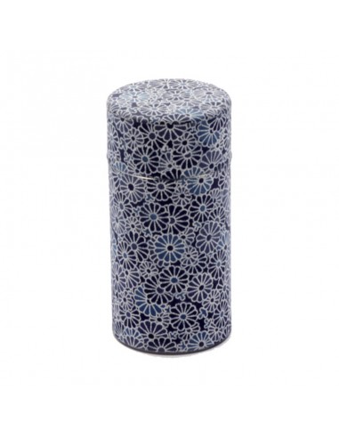 Lata Lumin japonesa de metal y papel washi para 150 g de té