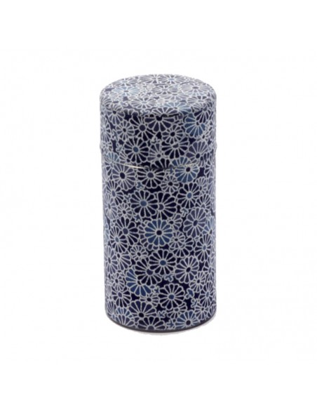 Lata Lumin japonesa de metal y papel washi para 150 g de té