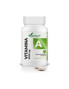 Vitamina A de liberación sostenida 60 comprimidos Soria Natural
