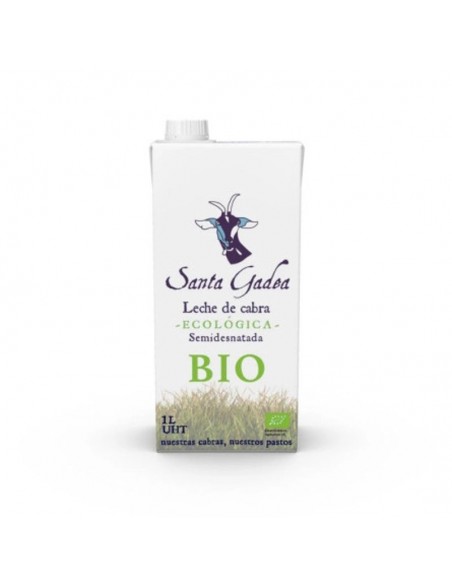 Leche de cabra semidesnatada UHT Bio 1L Santa Gadea