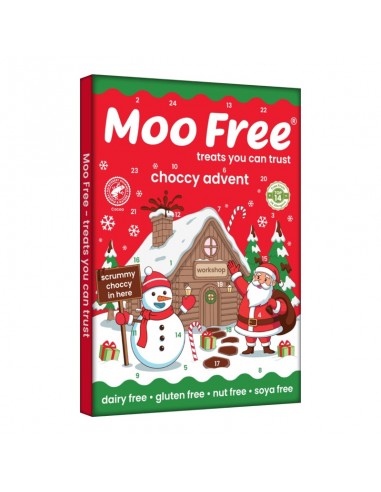 Calendario de adviento sin leche 70g Moo Free