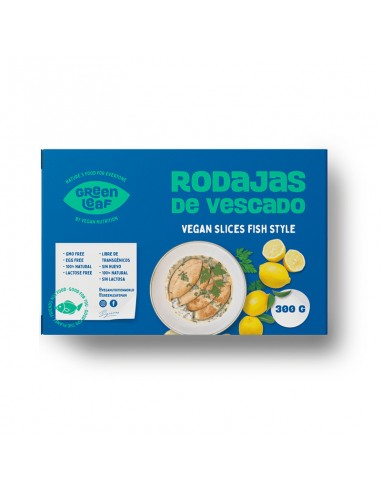 Pescado vegano congelado Green Leaf envase de 300 g