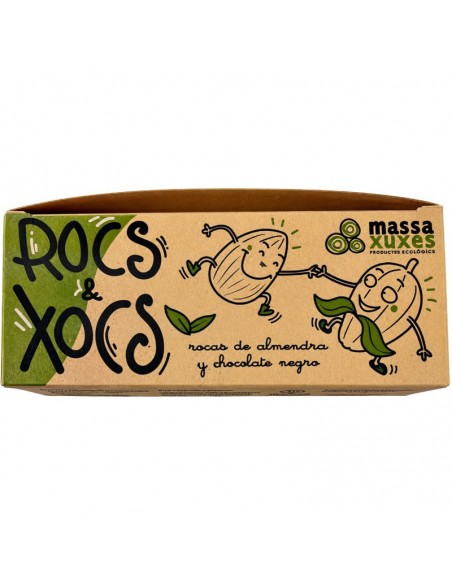 Rocas de almendra marcona y chocolate negro Bio 125g Massa Xuxes