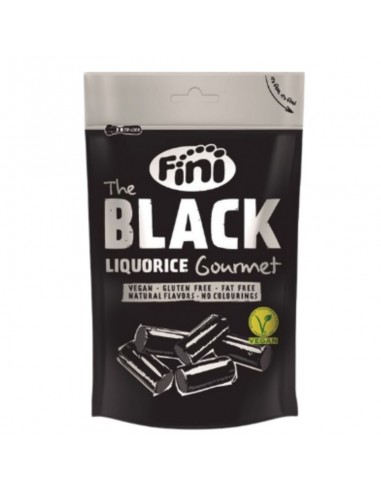 Regaliz gourmet negro Vegan 180g Fini