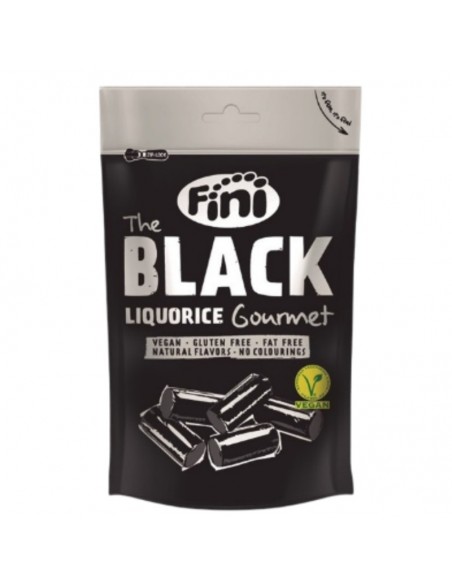 Regaliz gourmet negro Vegan 180g Fini