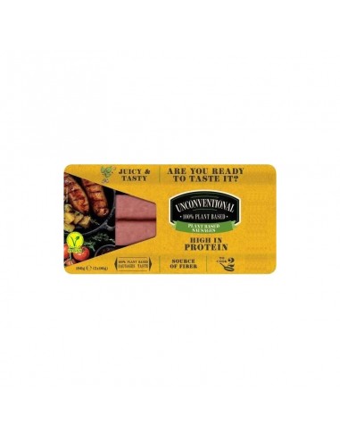 Salchichas vegetales XL 2 x 90 g Unconventional