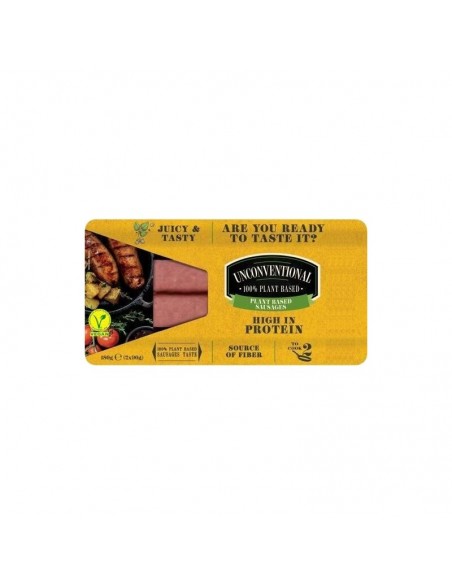 Salchichas vegetales XL 2 x 90 g Unconventional