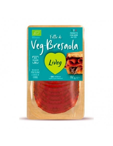 Lonchas vegetales estilo bresaola Bio 90 g Liveg