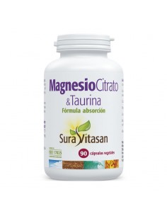 Magnesio Citrato y Taurina 90 cápsulas Sura Vitasan